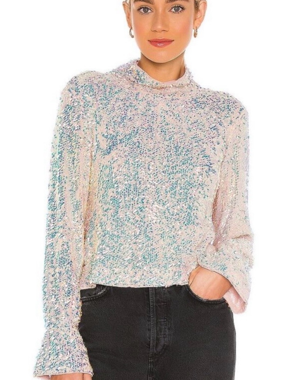 Free People Moonstruck Top Lilac Glow